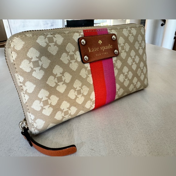 Kate Spade canvas wallet. - Picture 3 of 11